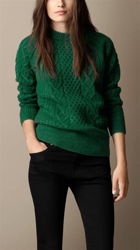 Women's Green Designer Sweaters & Knits 